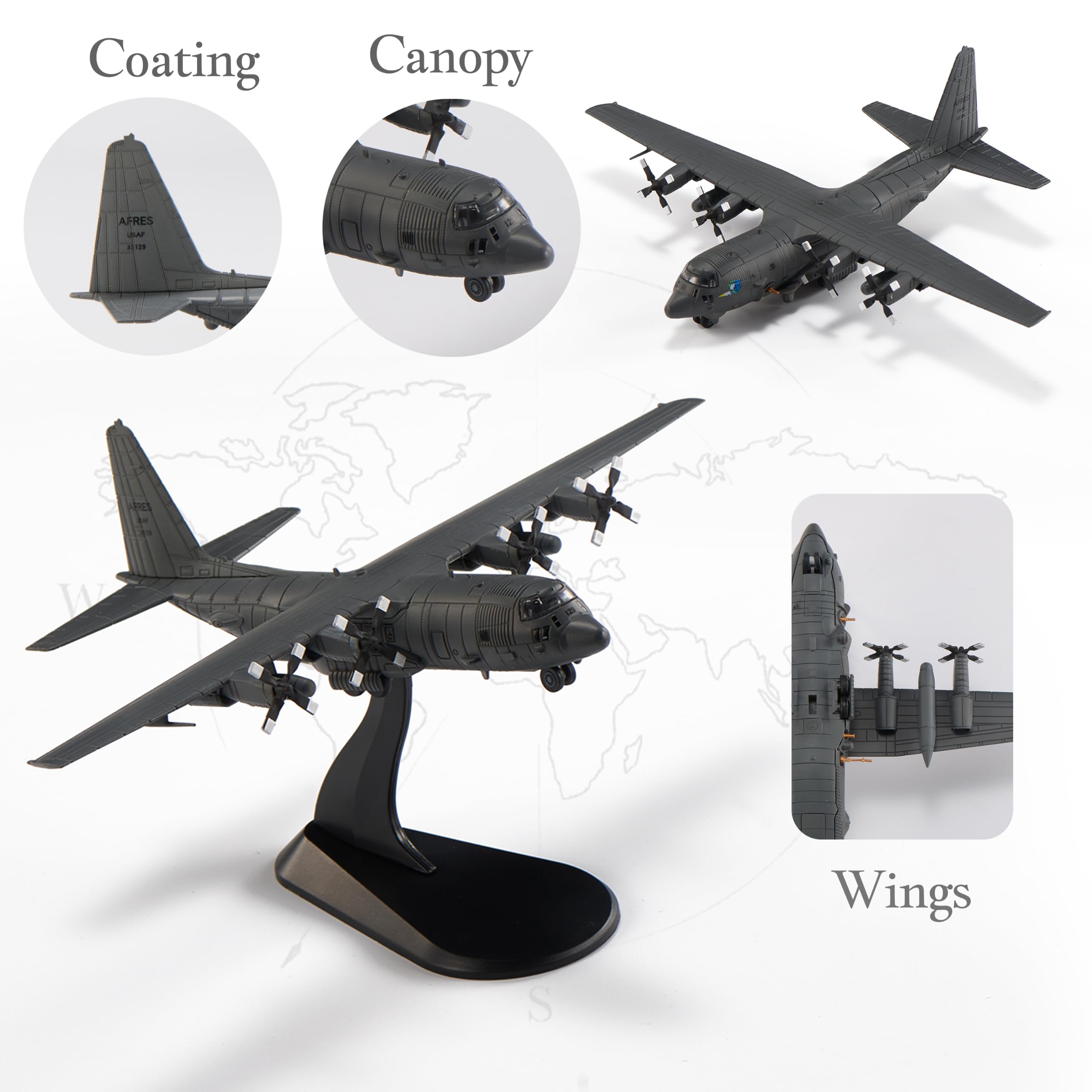 Amazon.co.jp: Udnorbay ロッキード AC-130 エアガンシップ ダイ